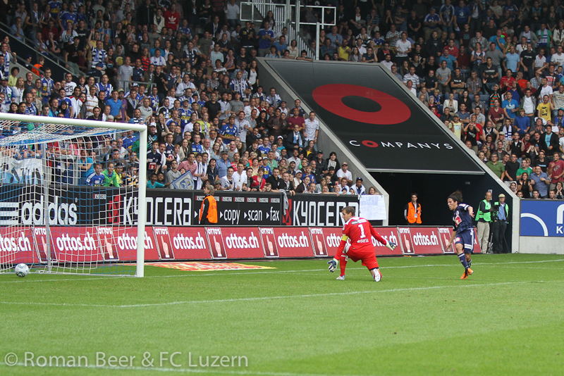 Erstes Tor in der Swisspor Arena