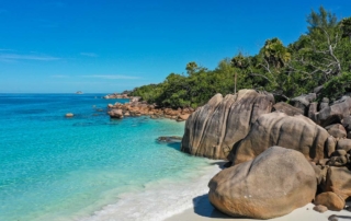 Der Traumstrand Anse Lazio auf den Seychellen