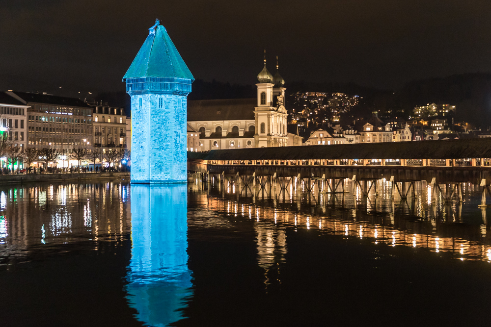 Lilu Lichtfestival Luzern - Kapellturm