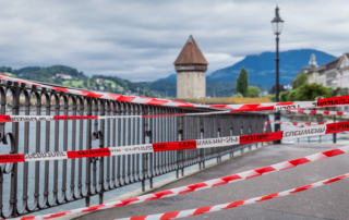 Hochwasser Luzern: Absperrung