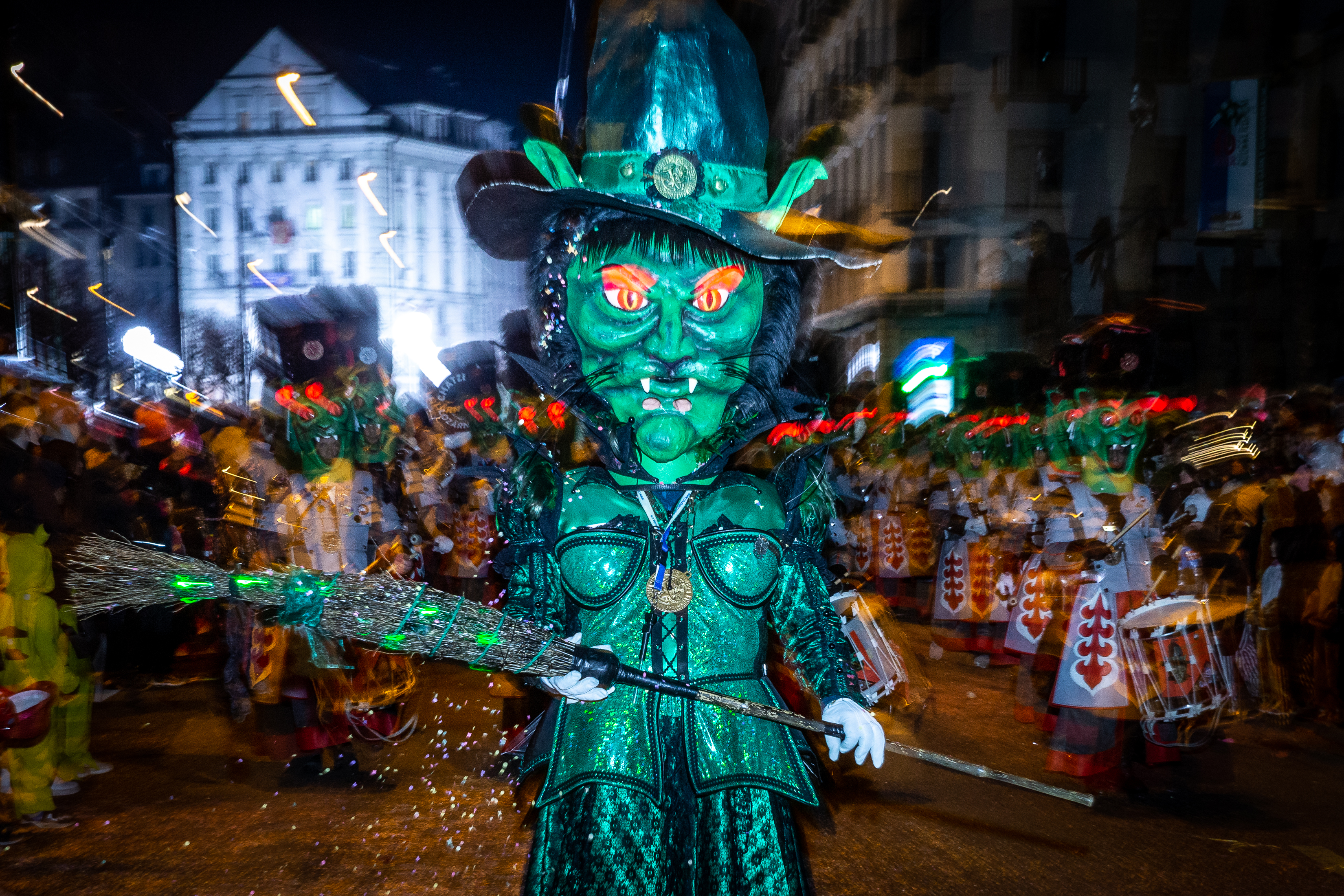 Fotografieren an der Luzerner Fasnacht